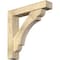 Ekena Millwork Olympic Block Rough Sawn Bracket w/ Offset Brace, Douglas Fir, 6"W x 30"D x 30"H BKT0604X30X30OLY05RDF - alternate 1